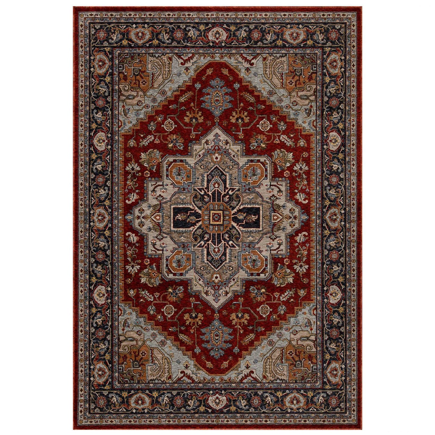 Oriental Weavers Sarouk 1144 R Red / Blue / Cream Rug