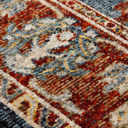 Oriental Weavers Sarouk 5096 B Red / Blue / Cream Rug