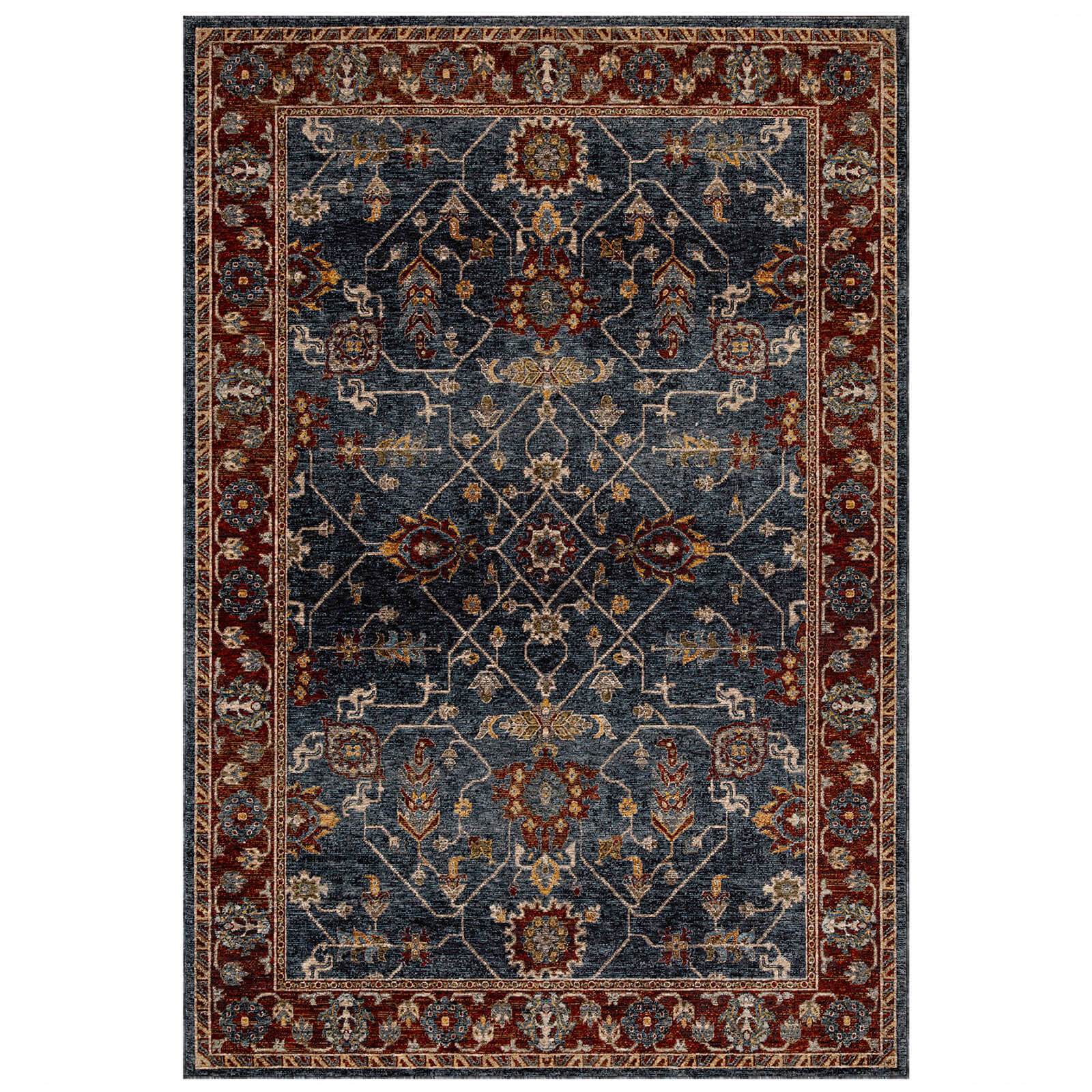 Oriental Weavers Sarouk 5096 B Red / Blue / Cream Rug