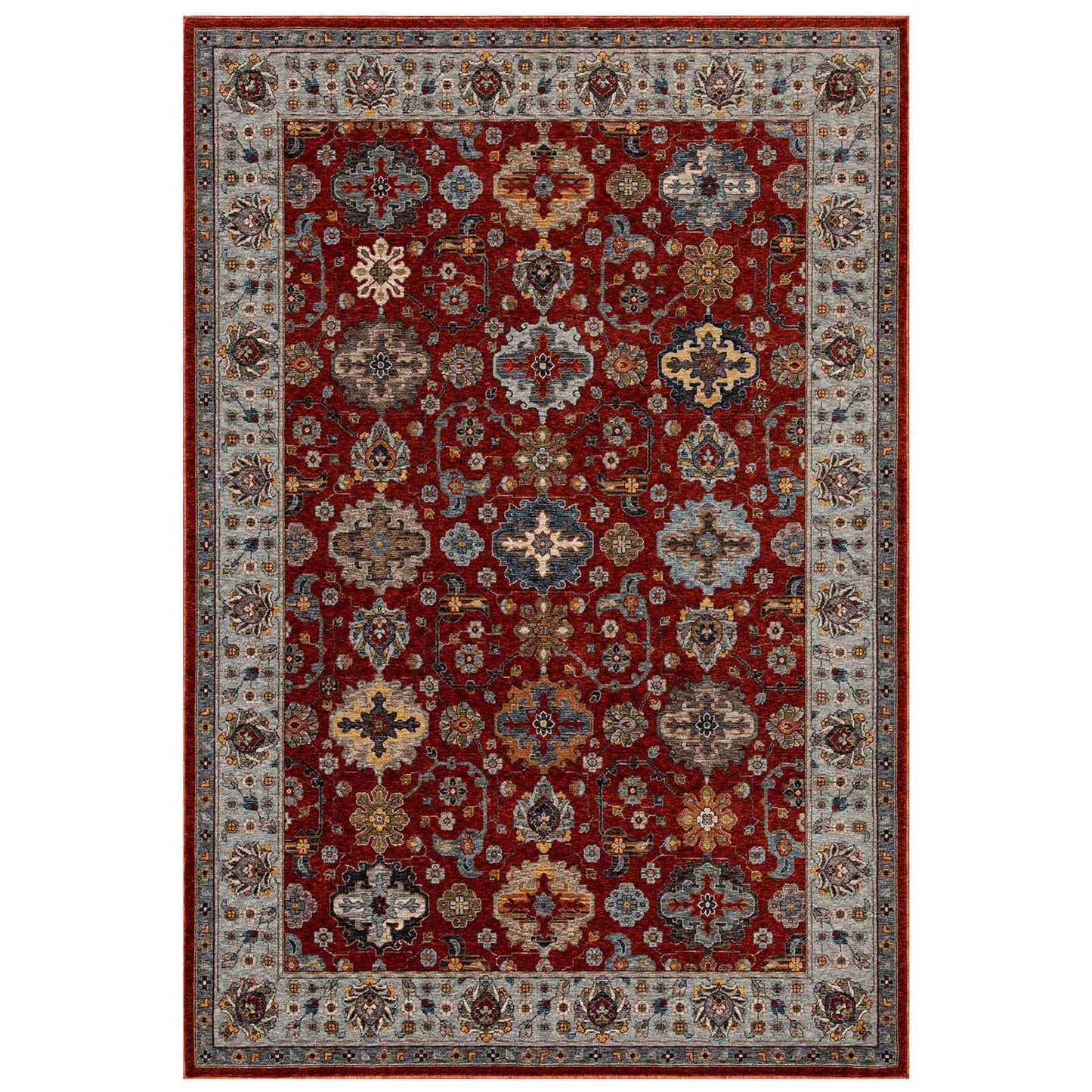 Oriental Weavers Sarouk 561 C Red / Blue / Cream Rug