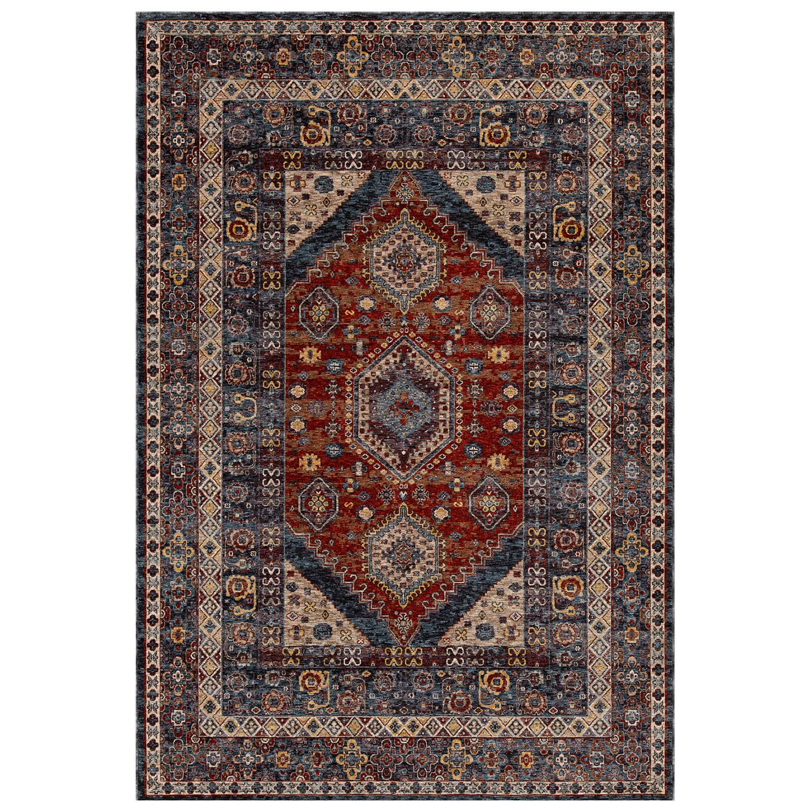 Oriental Weavers Sarouk 8022 E Red / Blue / Cream Rug