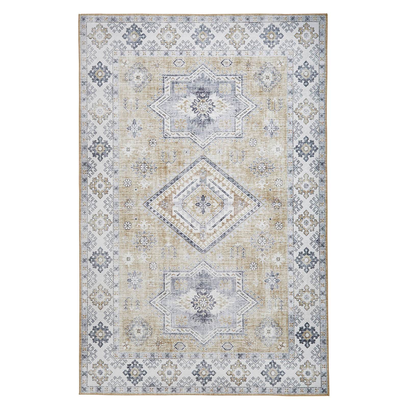 Think Runner Rugs Topaz G4705 Gold Runner Rug