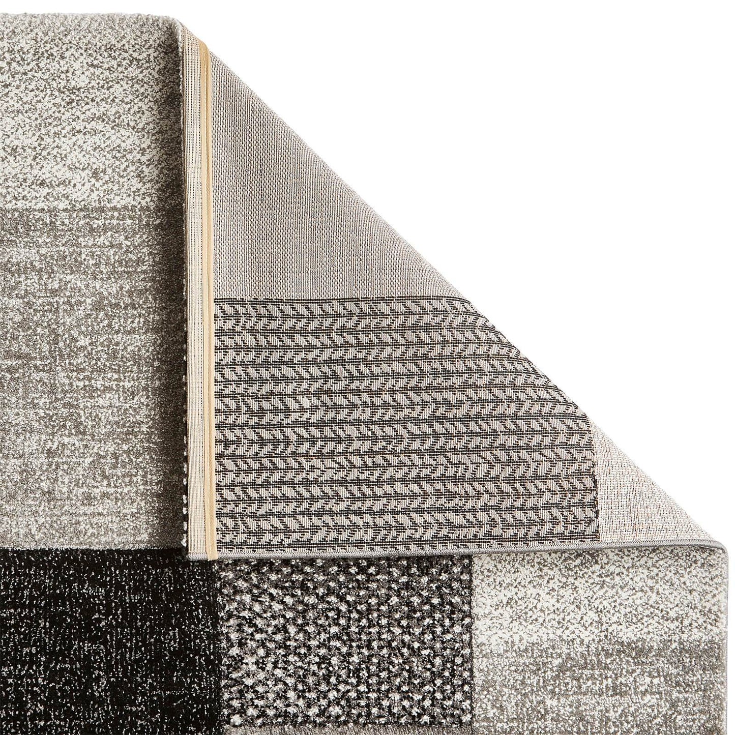 Think Rugs Brooklyn 21830 Grey / Black Rug