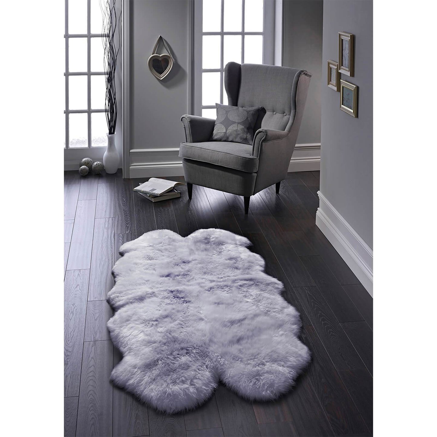 Origins Genuine Sheepskin Grey Rug