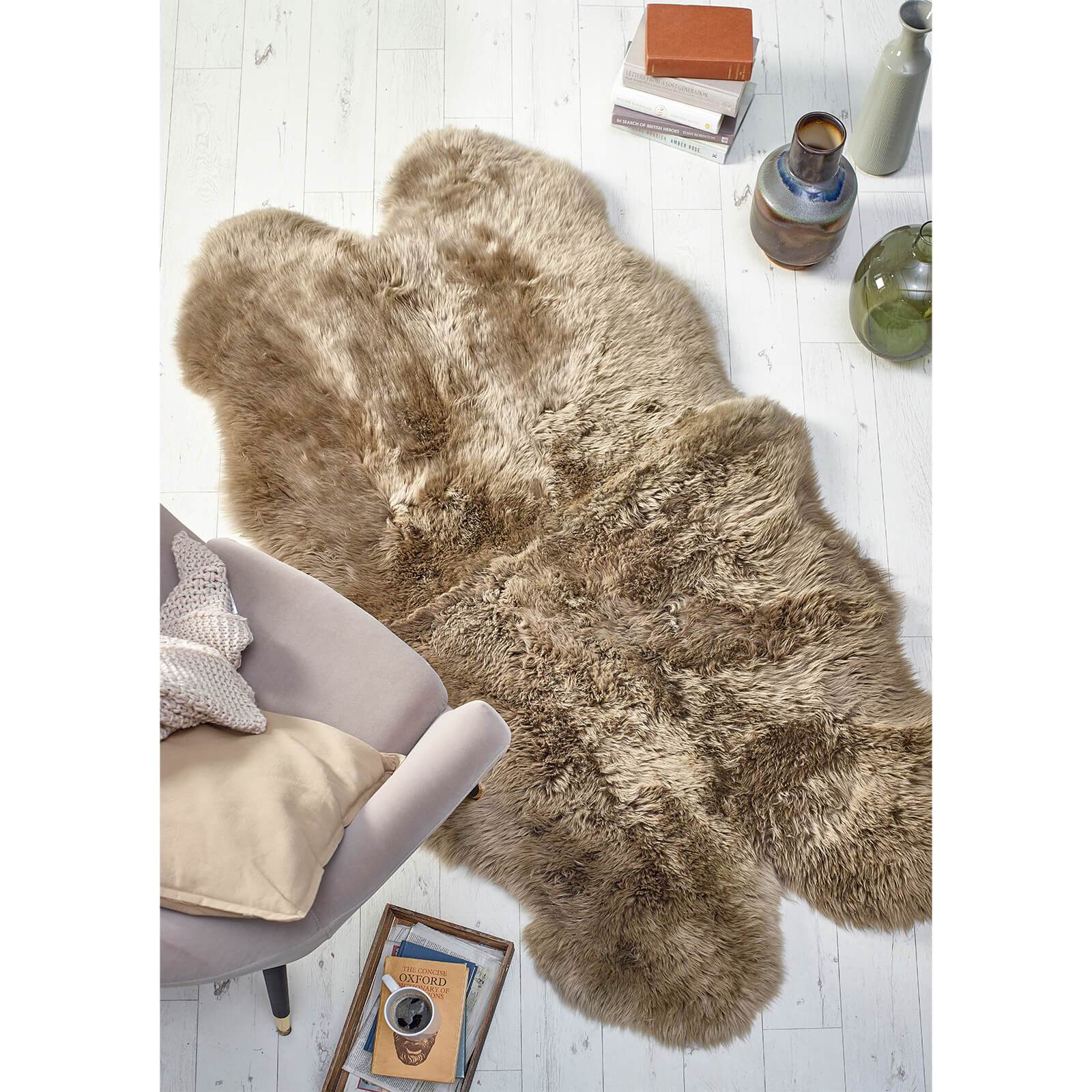 Origins Genuine Sheepskin Khaki / Taupe Rug