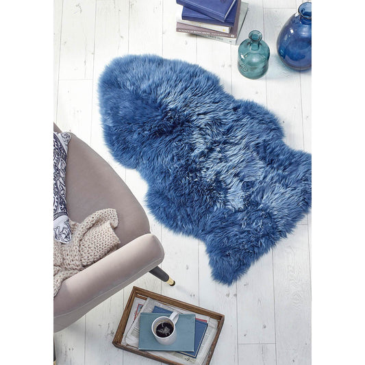 Origins Genuine Sheepskin Navy Rug