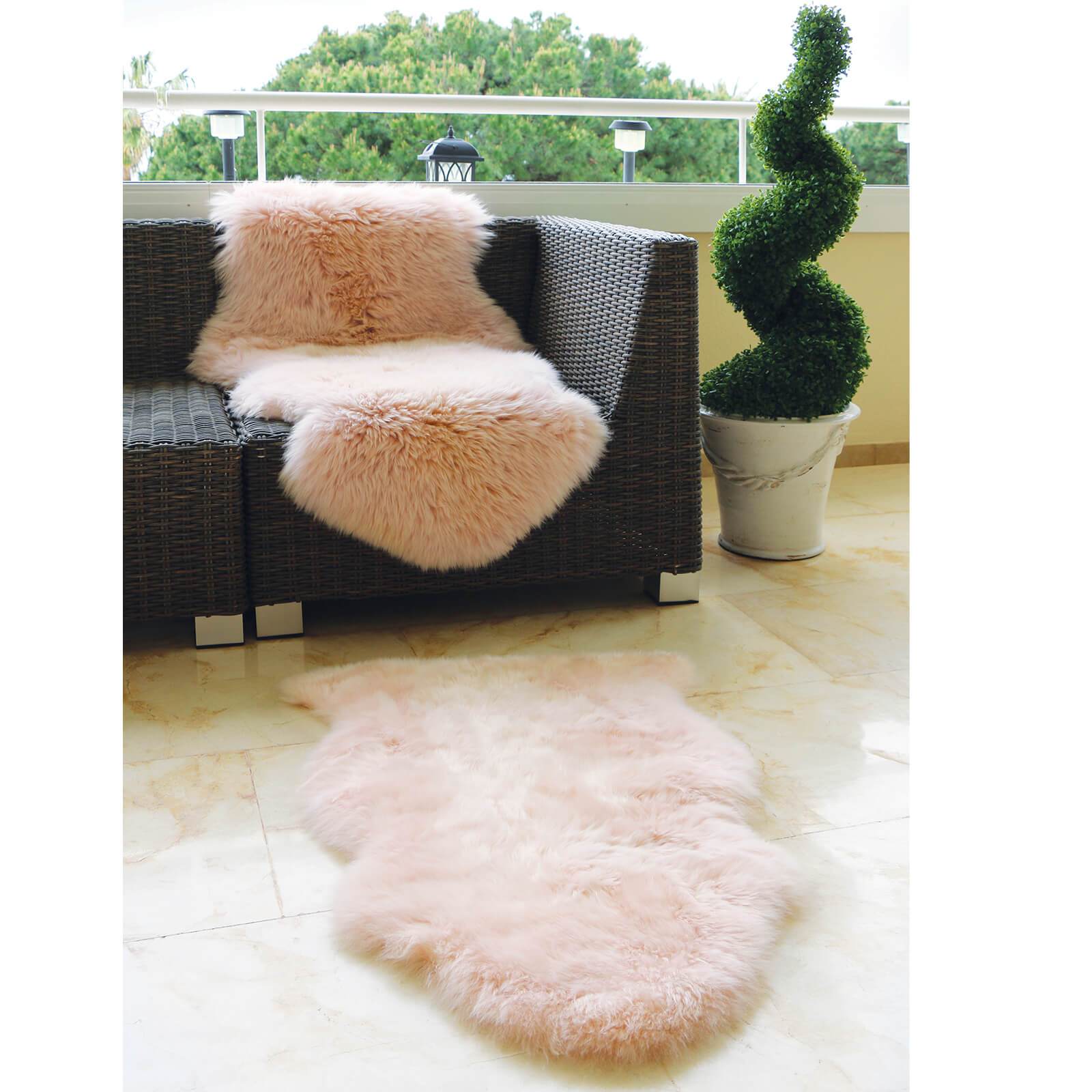 Origins Genuine Sheepskin Pink / Peach Rug