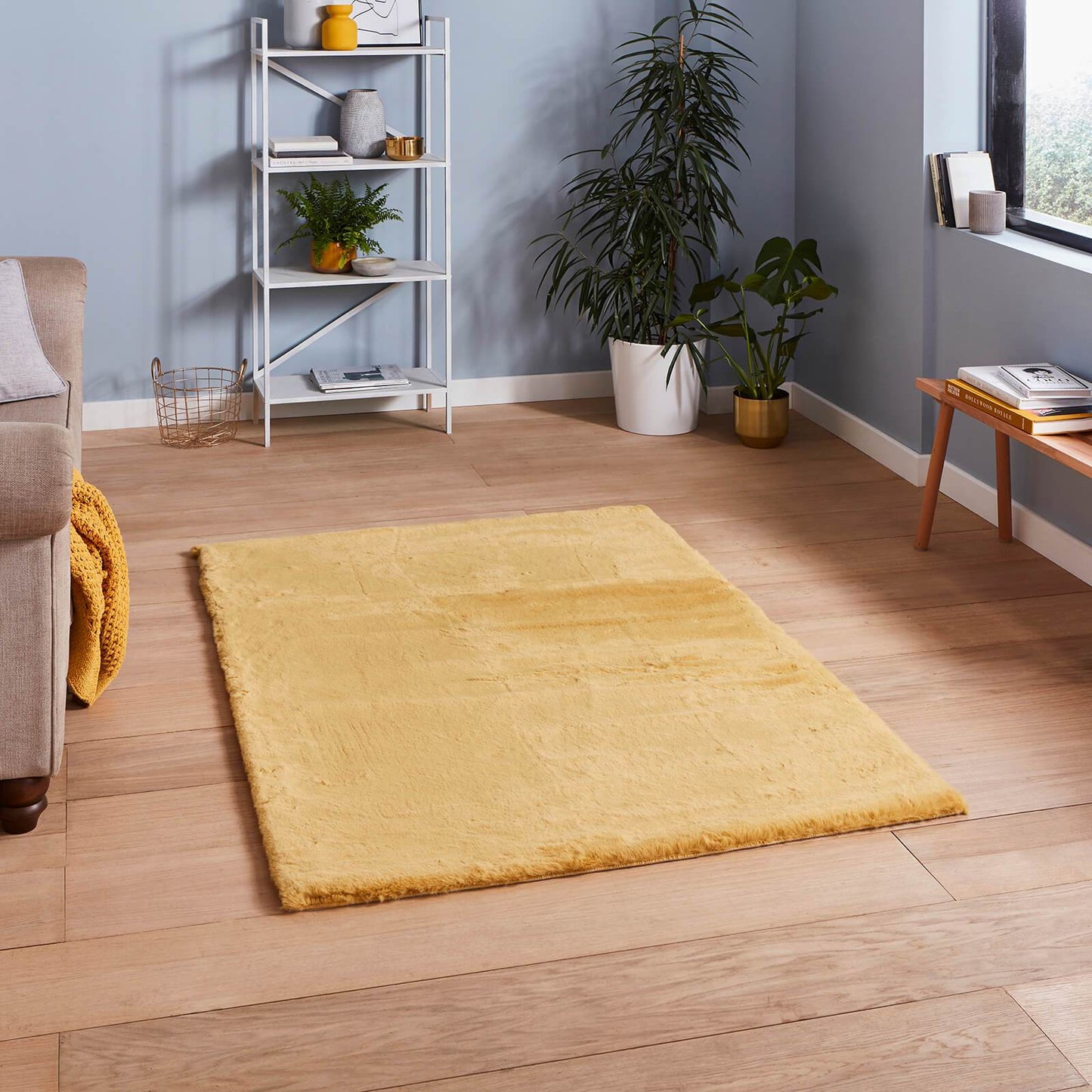 Think Rugs Teddy Yellow Rug