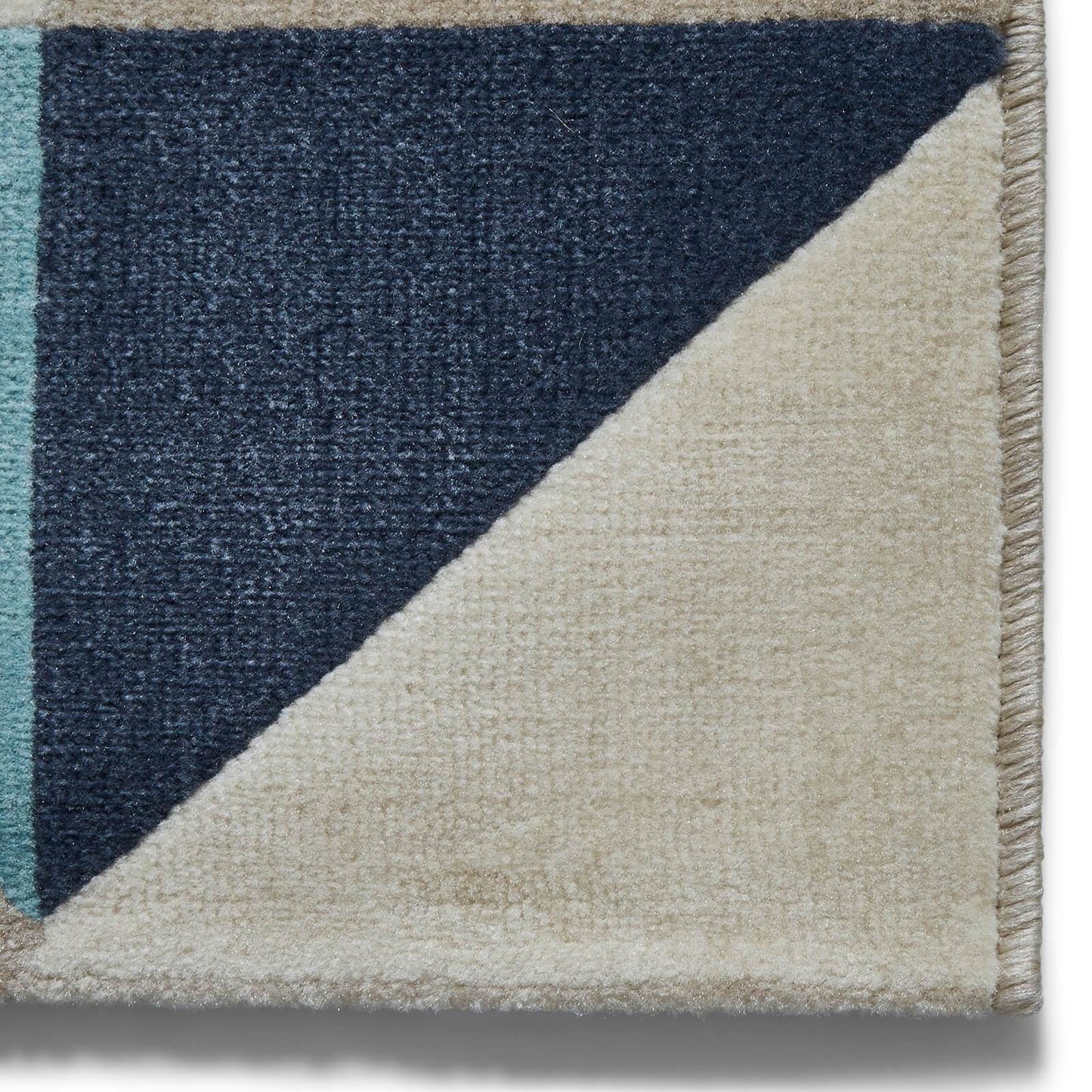 Think Rugs Vancouver 18214 Beige / Blue Rug