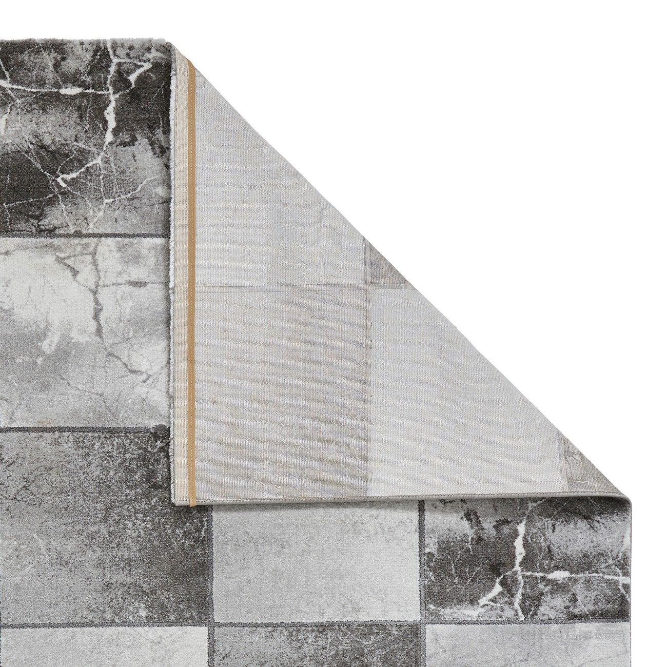 Craft 23495 Grey and Silver Abstract Rugs