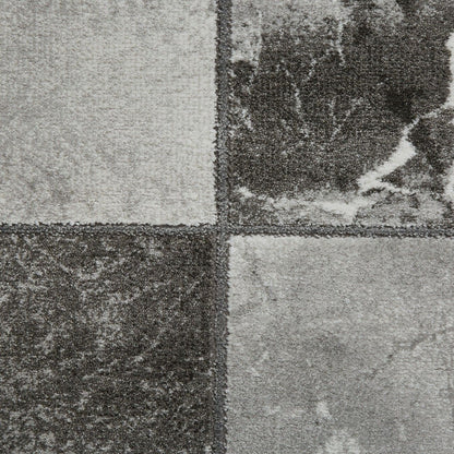 Craft 23495 Grey and Silver Abstract Rugs