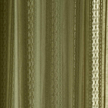 Zofia Broderie Anglaise Olive Green Curtain Voile Panel