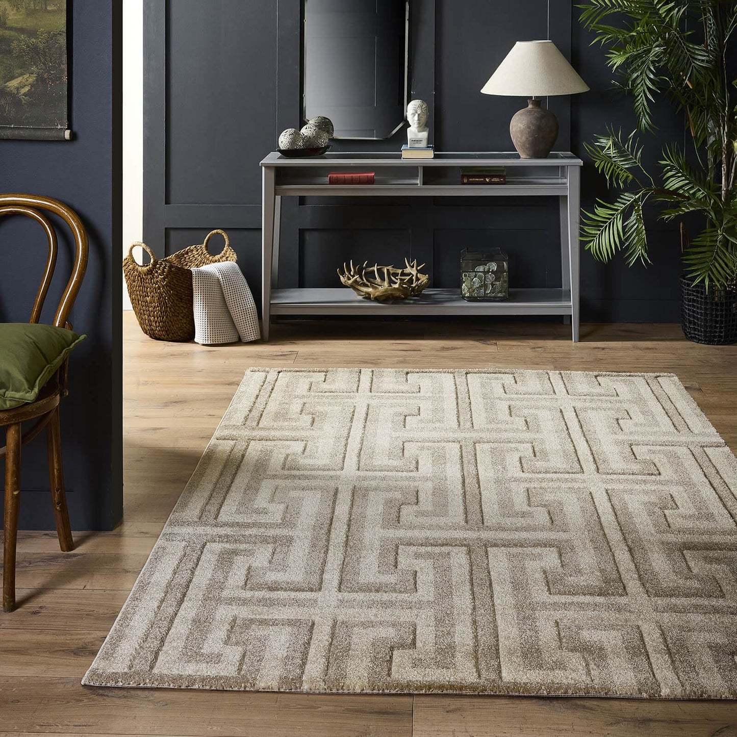 Origins Greek Key Taupe/Beige Vision Rug