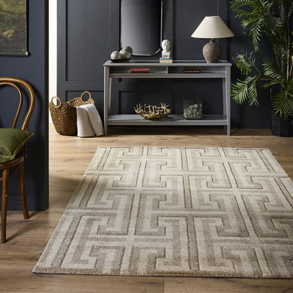 Origins Greek Key Taupe/Beige Vision Rug