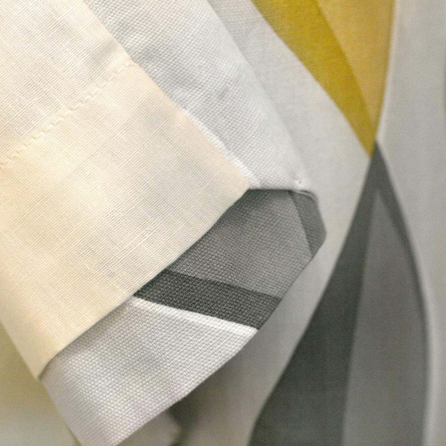 Lennox Grey & Ochre Eyelet Curtains