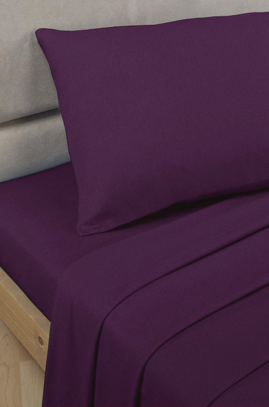 SleepND Percale Aubergine Housewife Pillowcase Pair