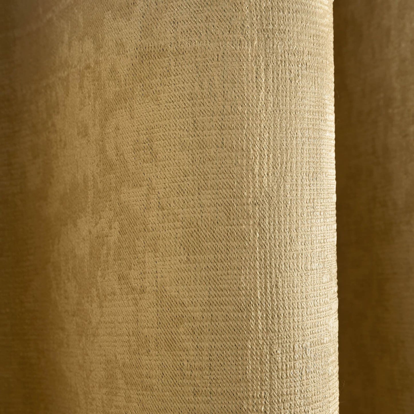 Strata Ochre Eyelet Curtains