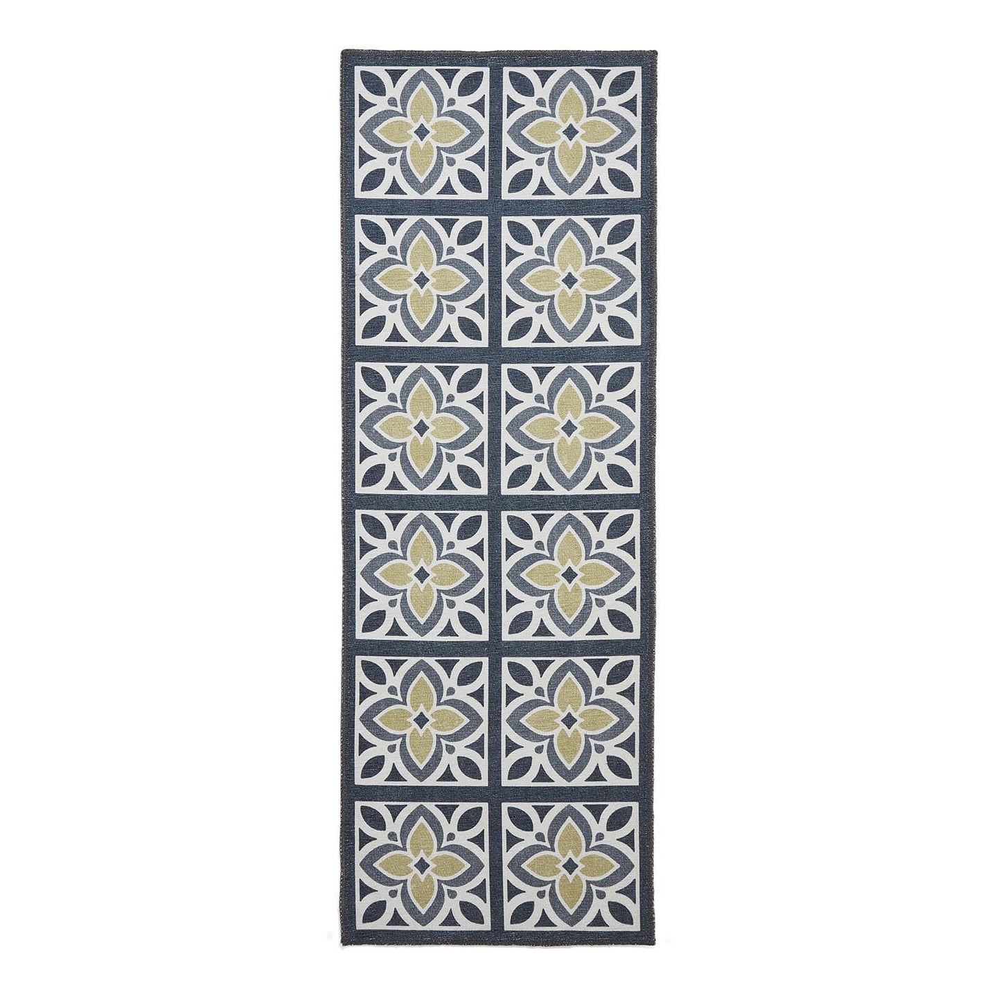 Victoria H1191 Grey/Orange Washable Rug