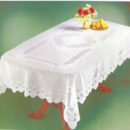 Monica White Tablecloth