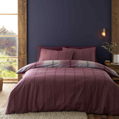 Melrose Tweed Plum Duvet Set