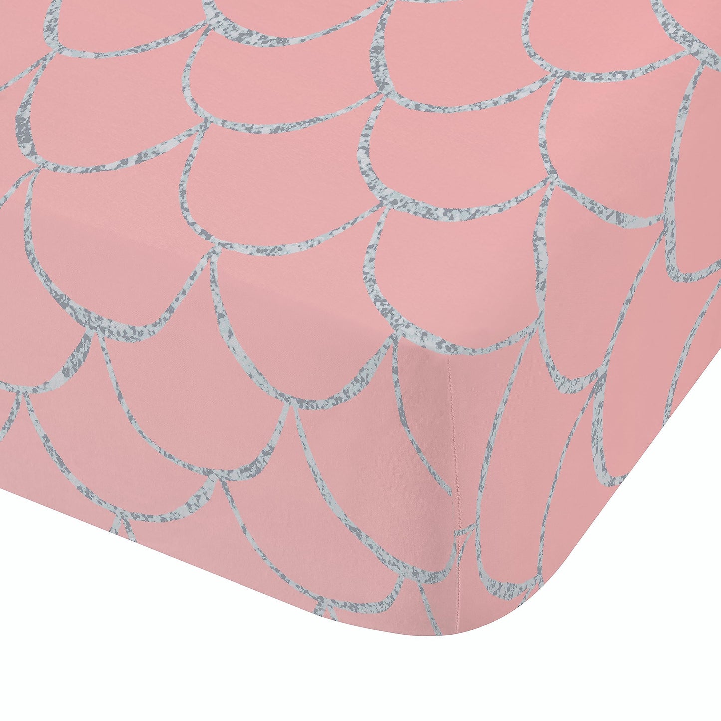 Mermaid Pink Fitted Sheet