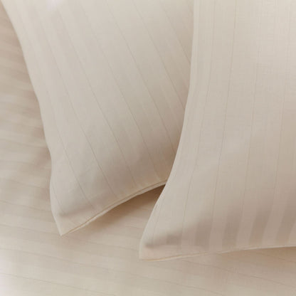 Ivory Satin Stripe Duvet Set