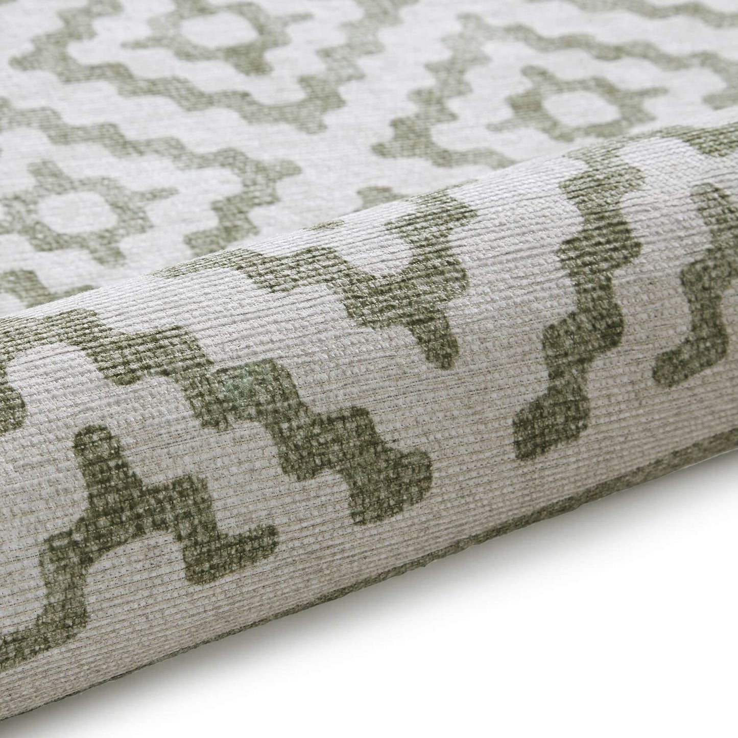 Coral H1058 Green Modern Washable Rug