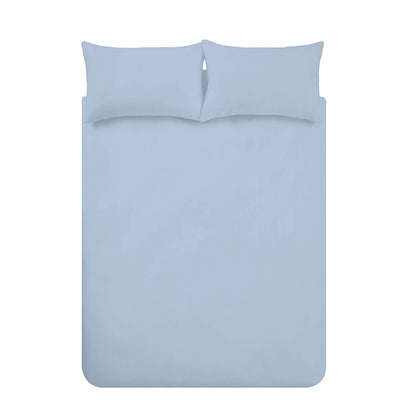 Brushed Cotton Lansfield Blue Duvet Cover Set