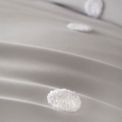 Dot Garden Silver/White Duvet Set