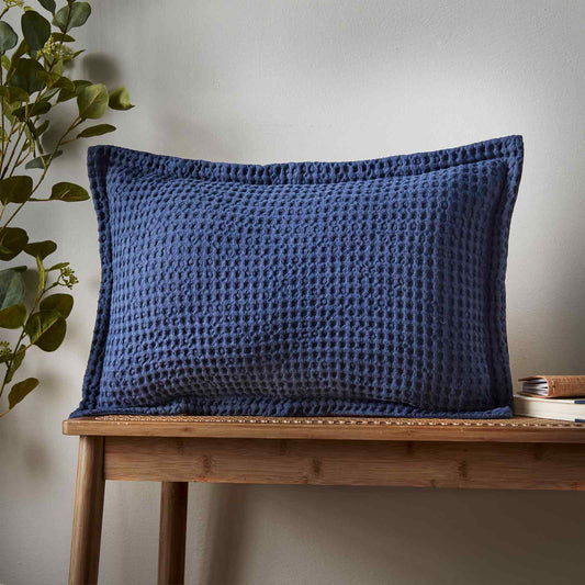 jaipur-chunky-waffle-navy-blue-cushion