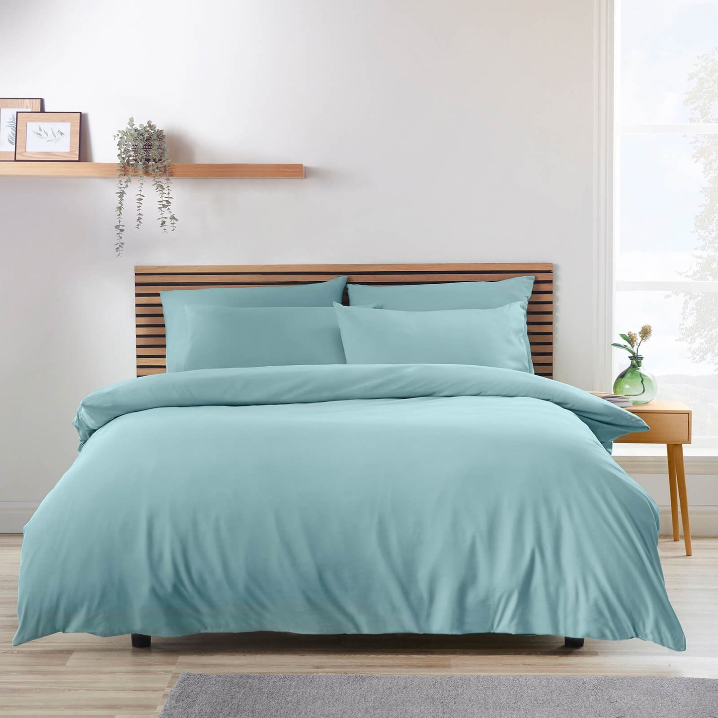 So Soft Easy Iron Duck egg Blue Duvet Cover Set