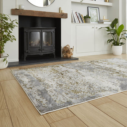 Artemis B9289A Gold Modern Rug