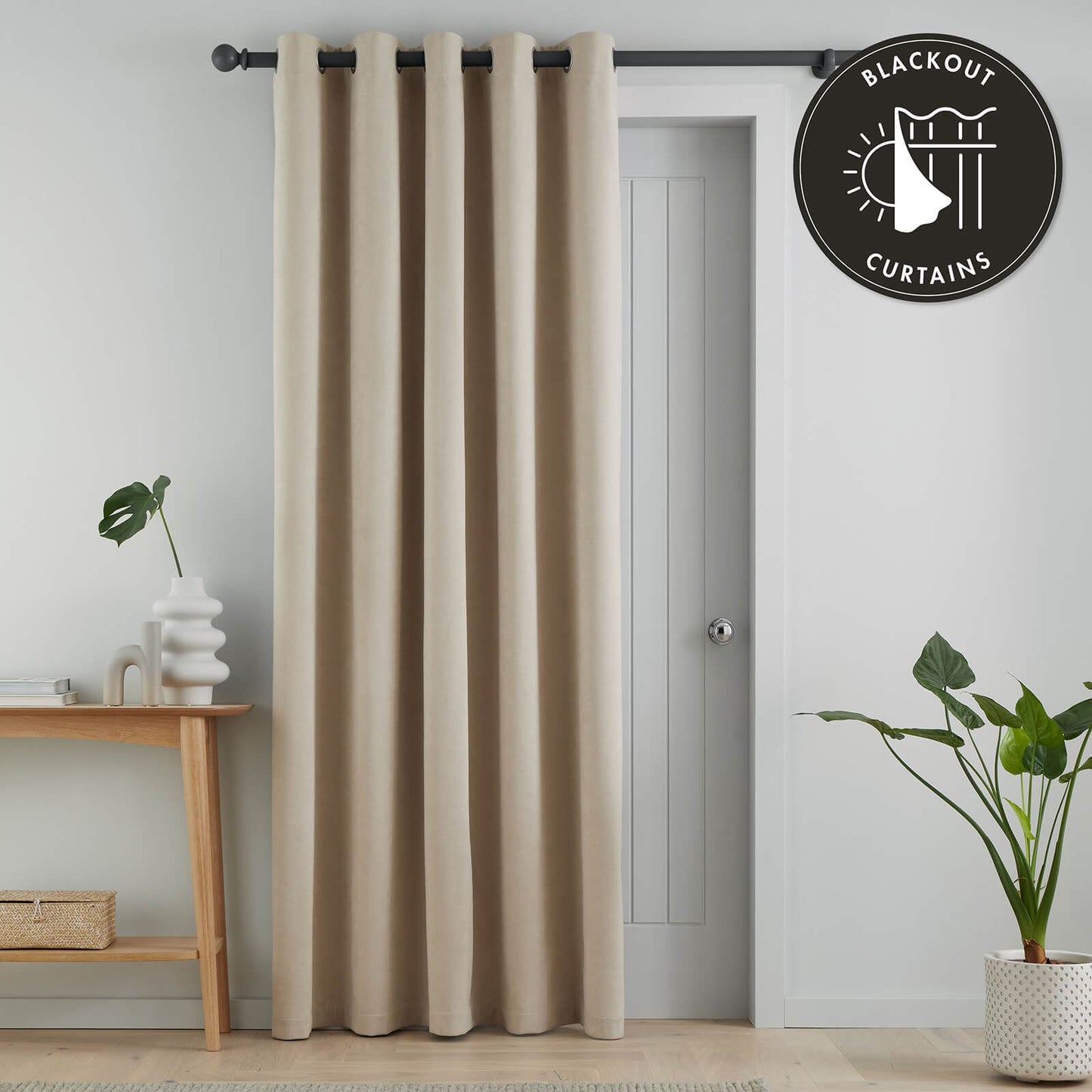 Wilson Blackout Thermal Natural Curtains Two Panels