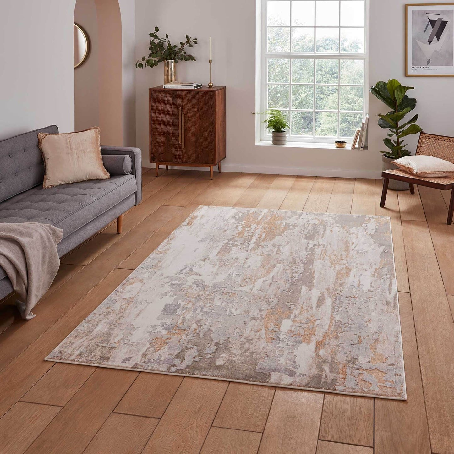 Apollo GR580 Bronze / Grey Modern Rug