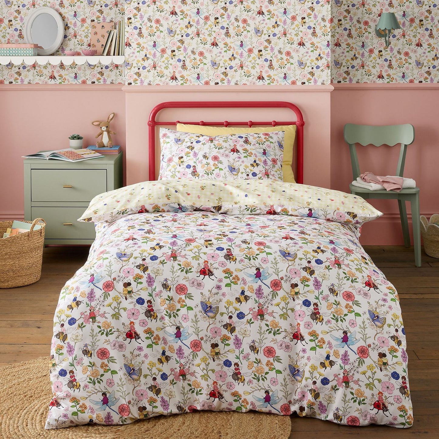 Belle & Boo Garden Friends White Duvet Cover Set