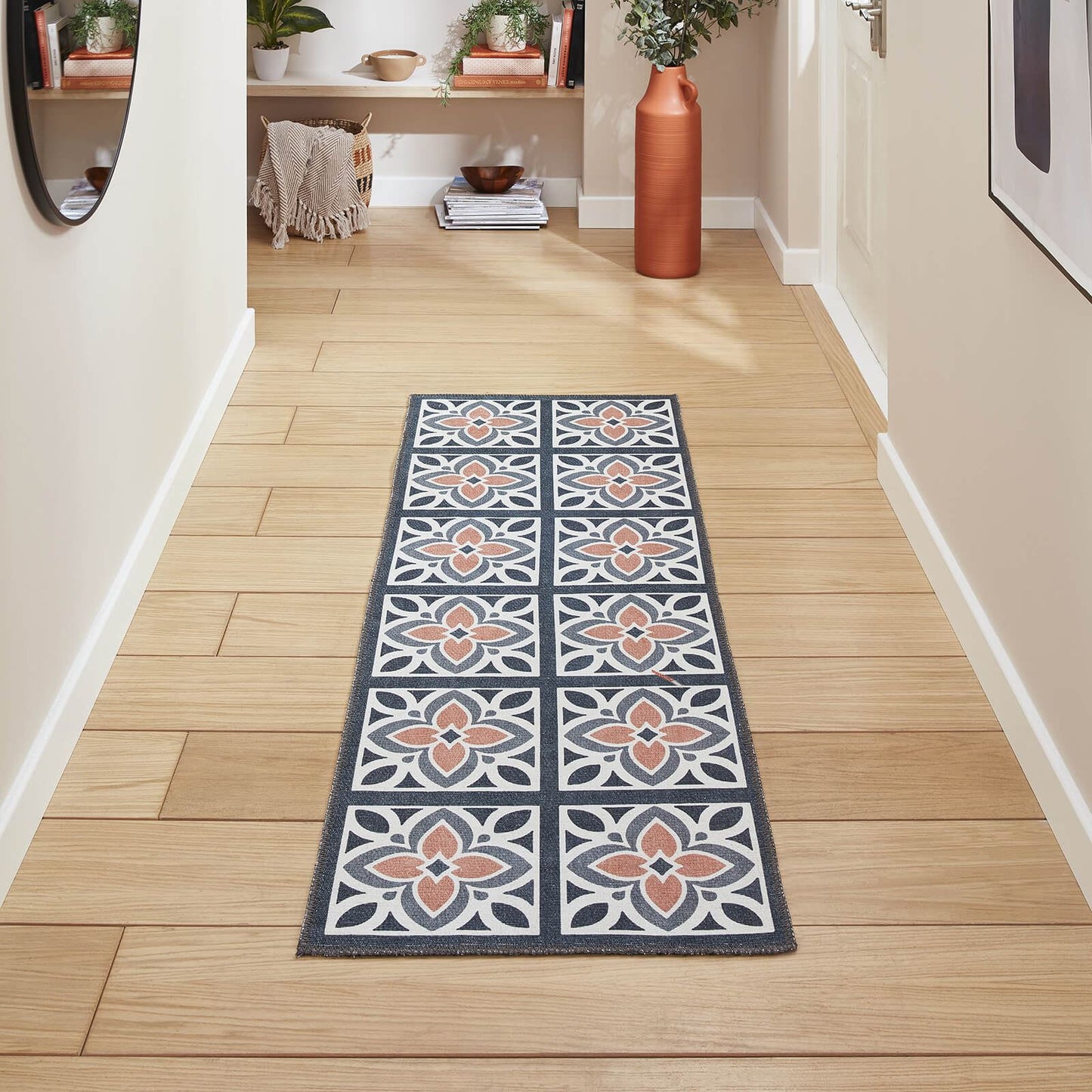Victoria H1191 Grey  Washable Rug