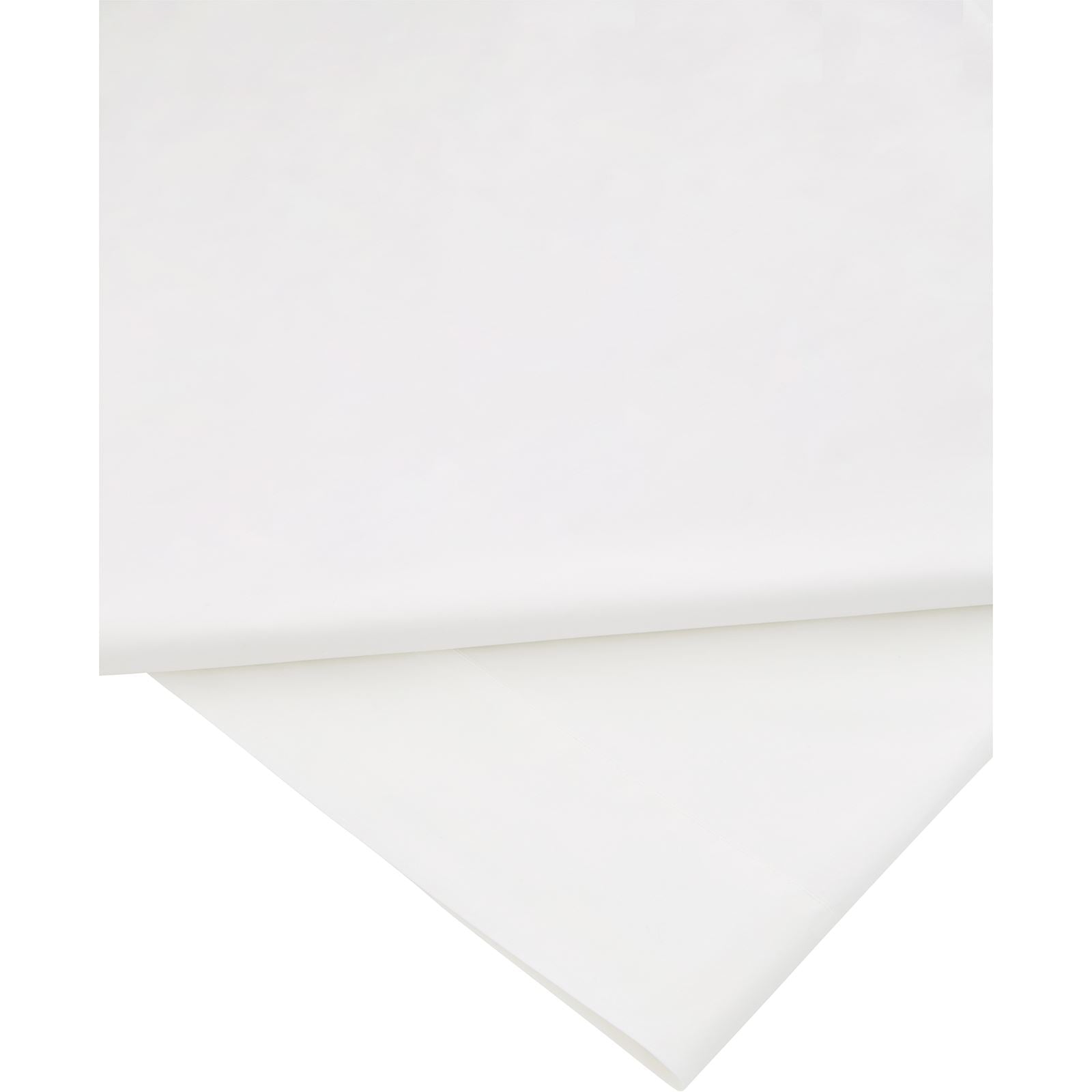 300TC Organic Percale Snow Flat Sheet