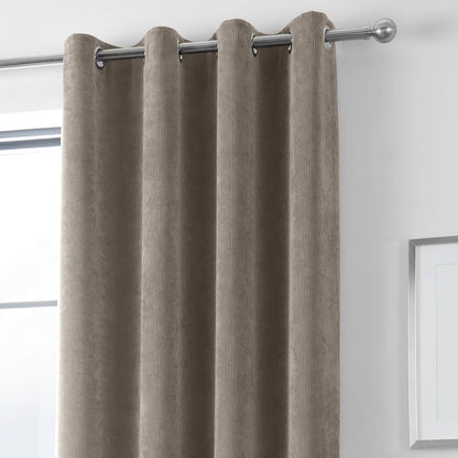 Kilbride Cord Linen Eyelet Curtains