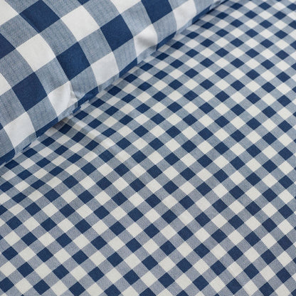 Catherine Lansfield Bamford Gingham Check Navy Blue Duvet Cover Set