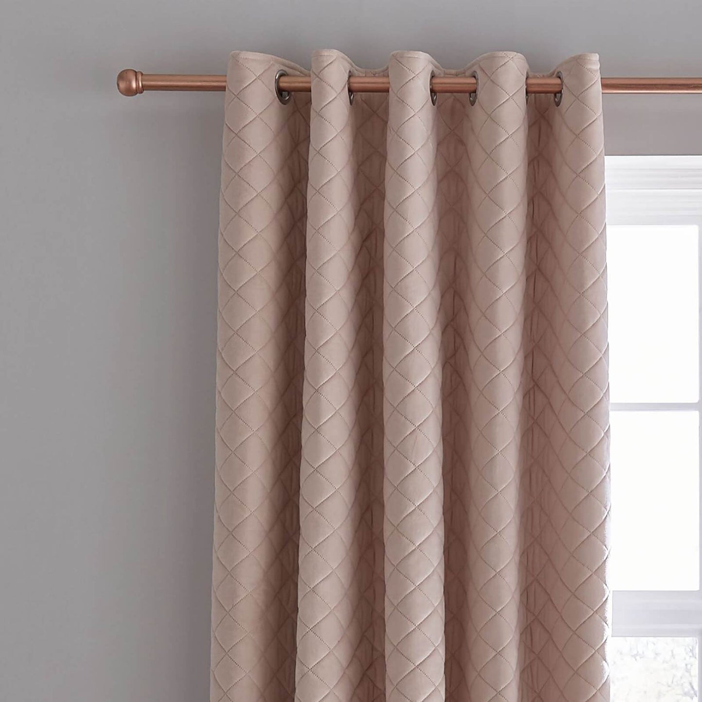 So Soft Luxe Blush Eyelet Curtains