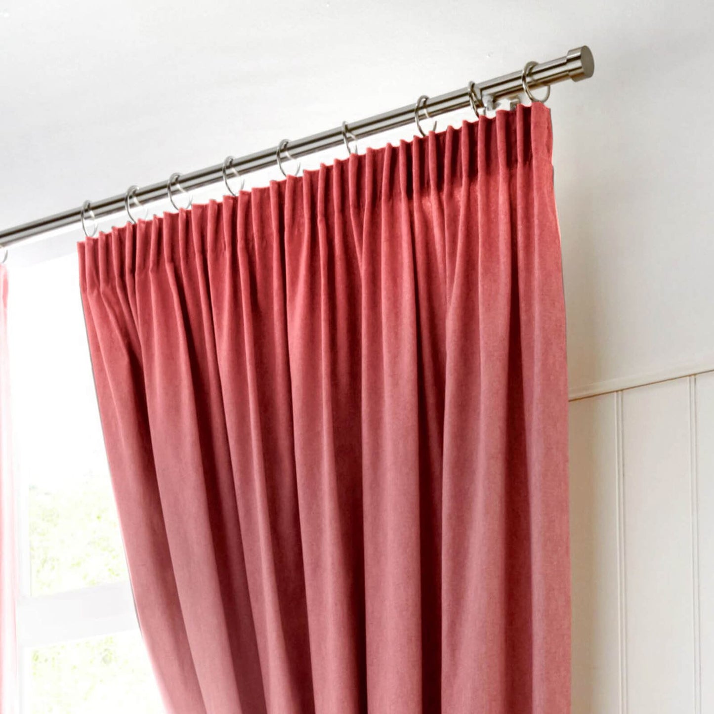 Dijon Blush Pencil Pleat Curtains