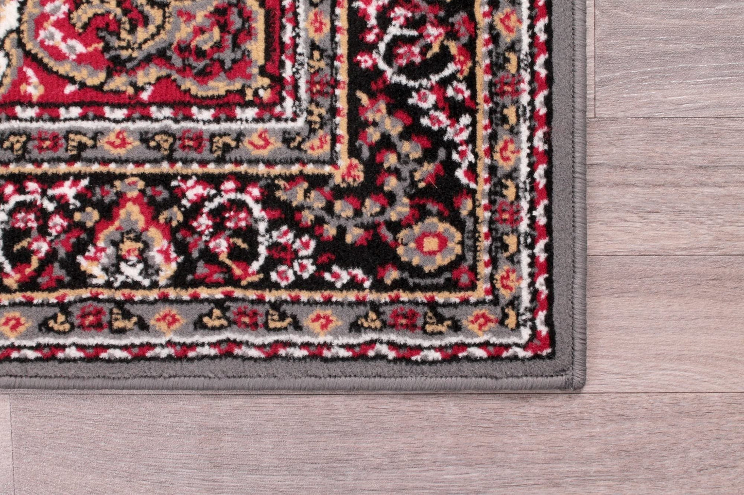 Traditional Poly Lancashire Grey Rugs
