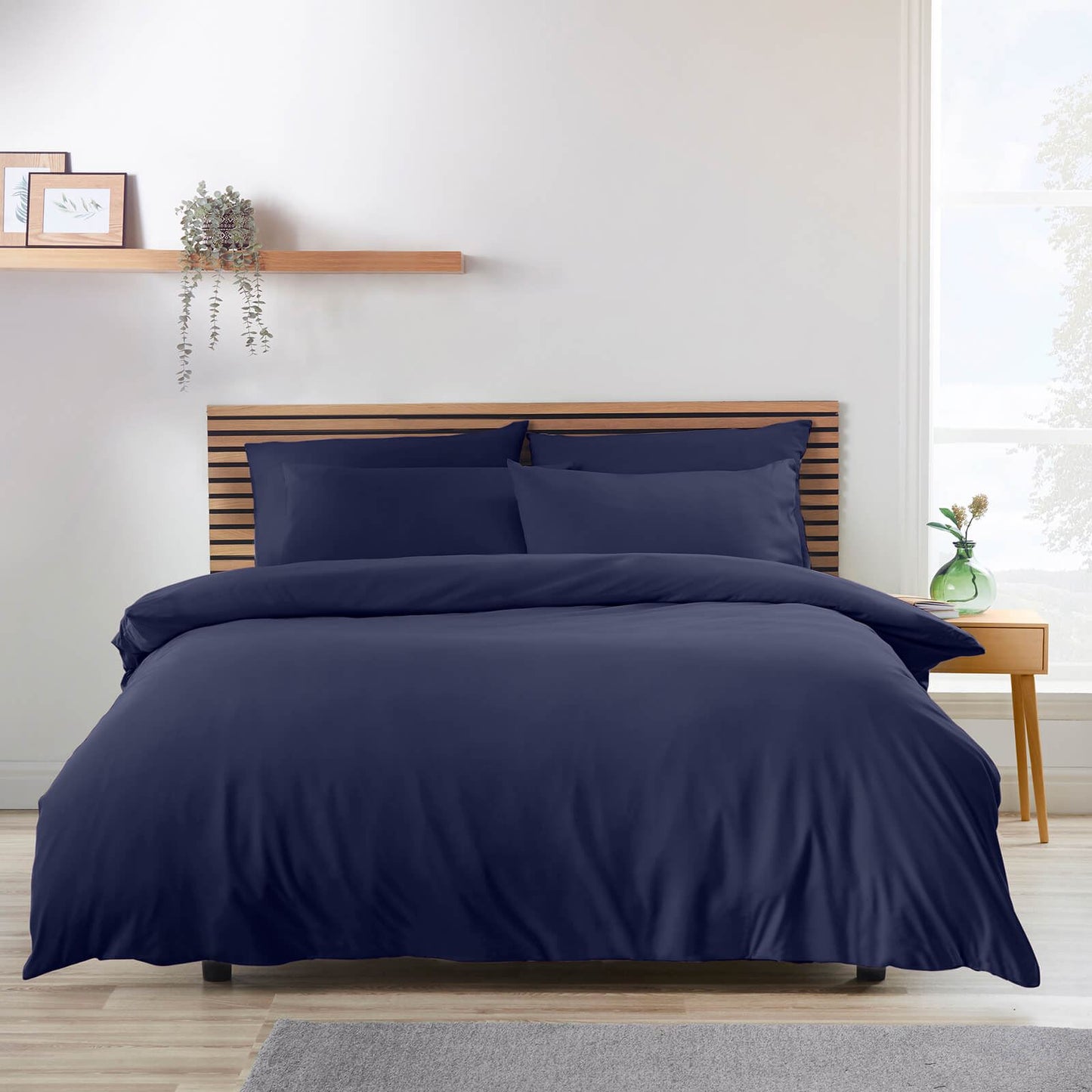 So Soft Easy Iron Navy Blue Duvet Cover Set