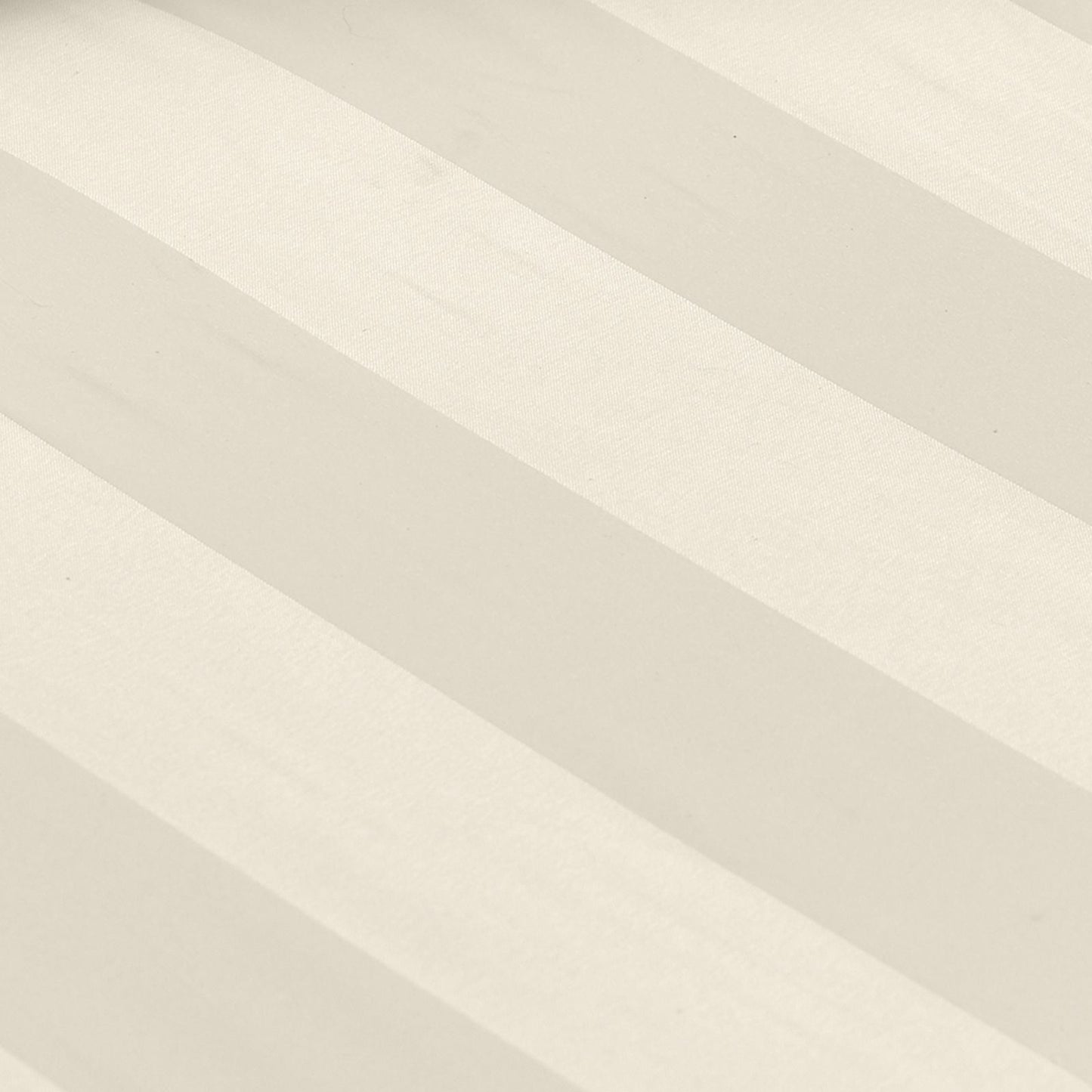 Catherine Lansfield So Soft Satin Stripe Cream Pillow case with envelope closure - Standard
