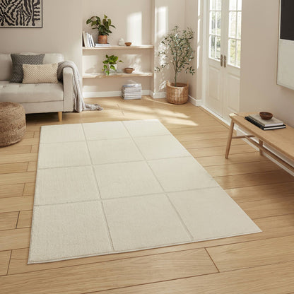 Elio 70100 Cream Modern Geometric Rug