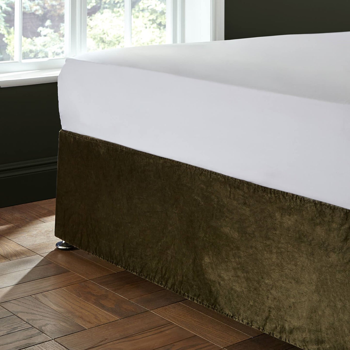 Kingsley Matt Velvet Olive Divan Base Wrap