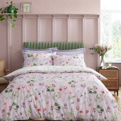 Serenity Garden Lilac Duvet Cover Set