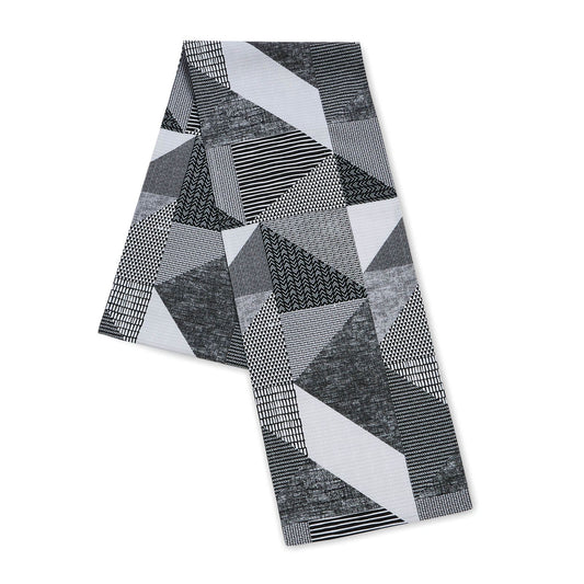 Larsson Geo Grey Table Runner