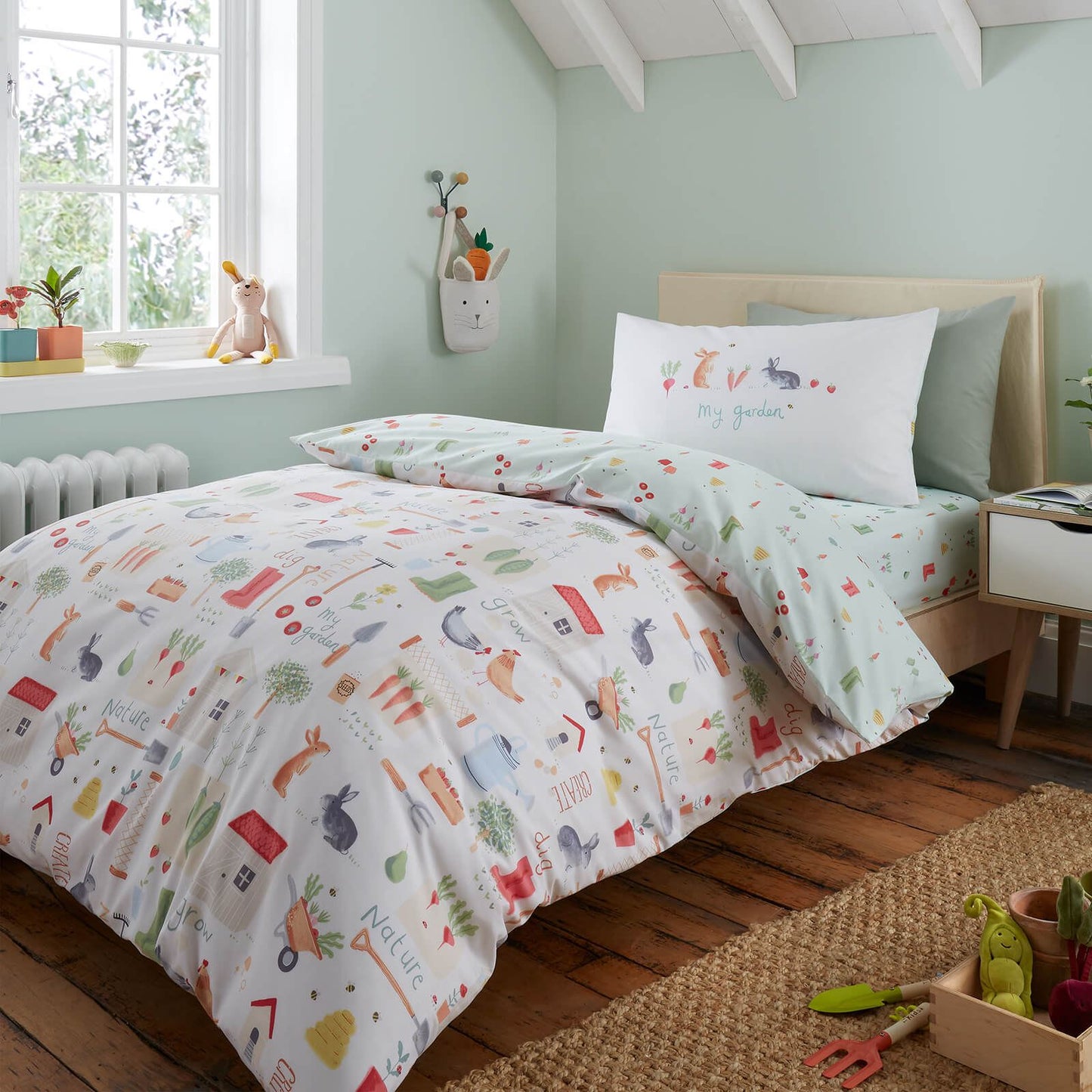 My Allotment Natural Duvet Cover Set