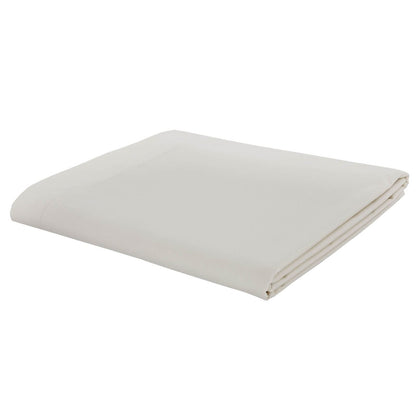 Easy Iron Percale Cream Flat Sheet